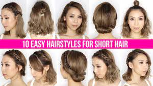 Get a very short bob cut on your ash brown hair, let the long wavy bangs tucked. 10 Easy Ways To Style Short Hair Long Bob Tina Yong Youtube