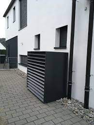 Schutzgehause Schallreduzierend Fur Warmepumpe Gr M Zur Wandaufstellung Wandverkleidung Aussen Warmepumpe Luft Wasser Warmepumpe