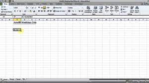 Auto Fill Week Days On Only In Excel Technology Tutorials Excel Microsoft Excel