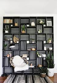 Diy Crate Shelf Statement Wall Home Decor Home Diy Decor