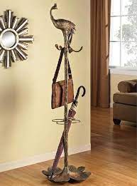Peacock Bird Coat Rack Umbrella Stand Hall Tree Unique Decorative Stand Decorative Stand Umbrella Stand Coat Rack