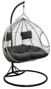 Amazon De Trendyshop365 Xl Polyrattan Outdoor Hangesessel Mit Gestell Inklusive Polster Und Kissen Hangelie In 2020 Outdoor Hangesessel Hangesessel Mit Gestell Sessel