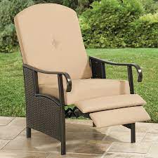 Resin Wicker Outdoor Recliner With Cushion Patio Furniture Brylanehome Patio Lounge Chairs Indoor Outdoor Furniture Outdoor Recliner