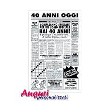 Biglietto Auguri Giornale Compleanno 40 Anni Amico Auguri Personalizzati Compleanno Feste Di Compleanno A Sorpresa Compleanno 30 Anni