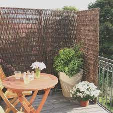 Balkon Sichtschutz Weide Stark Strukturiertes Weidengeflecht Als Sichtschutz S Sichtschutzfurbalko Natural Outdoor Furniture Outdoor Furniture Outdoor Decor
