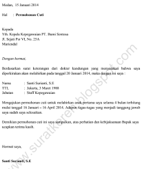 Surat Rasmi Cuti Bersalin Muharram Y