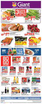 Giant food is launching a new marketing campaign called the little things are giant, which will highlight the connections created with family and friends over shared food. Giant Food Current Weekly Ad 09 27 10 03 2019 Frequent Ads Com