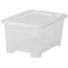 Ikea Samla Box 11 Liter Mit Deckel Und Einsatz Aufbewahrungsbox Amazon De Baumarkt Samla Box Box Mit Deckel Ikea Lagerung