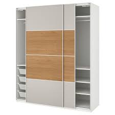 Pax Mehamn Oak Effect Dark Grey Light Grey Wardrobe 200x66x236 Cm Ikea Pax Wardrobe Ikea Pax Wardrobe Ikea Wardrobe