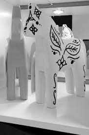 Create Your Own Typical Swedish Wooden Horse With The Ikea Finansiell Horse As A Base Diy Swedish Christmas Wooden Horse Nordic Christmas