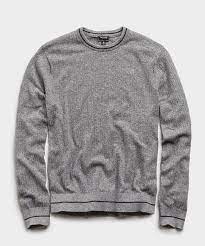 We need to repair our nation & make progress, that means asking tough questions of both sides. Textured Tipped Sweater In Heather Grey Todd Snyder