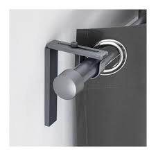 Betydlig Wall Ceiling Bracket Silver Color Ikea Curtain Rods Double Rod Curtains Double Curtains