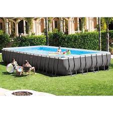 Ultra Frame Pool Kits By Intex Premium Intex Frame Set Pools Rectangular Swimming Pools Rectangular Pool Best Above Ground Pool