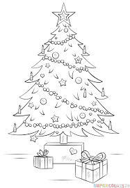 How To Draw A Shristmas Tree Step By Step Drawing Tutorials For Kids And Beginner Christmas Tree Drawing Realistic Christmas Trees Christmas Tree Drawing Easy