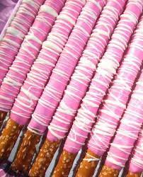 Recipe Pink Chocolate Covered Pretzels These Sweet And Salty Sticks Of Chocolate Are Pink Chocolate Chocolate Covered Pretzel Rods Chocolate Covered Pretzels