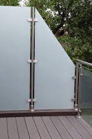 Windschutz Glaszaun Sichtschutz Garten Balkon Glas