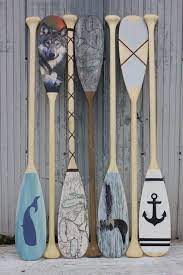 Custom Decorative Paddles By Georgian Bay Tackle Paddle Decor Canoe Paddle Decor Wooden Oars