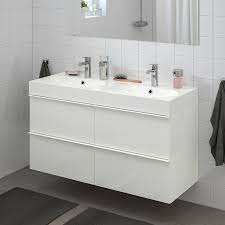 Godmorgon Braviken Waschbeckenschr 4 Schubl Hochglanz Weiss Brogrund Mischbatterie Ikea Deutschland Ikea Godmorgon Mischbatterien Waschbeckenschrank