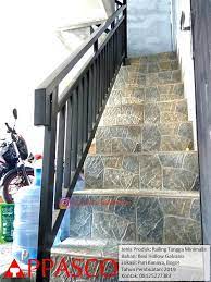 Railing Tangga Minimalis Besi Galvanis Di Puri Kinaya Bogor Pagar Minimalis Tangga