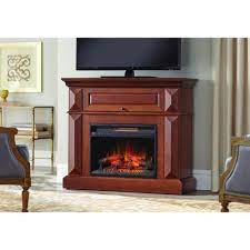 Home Decorators Collection Coleridge 42 In Mantel Console Infrared Electric Fireplace In Medium Cherry In 36 I Electric Fireplace Big Lots Fireplace Fireplace