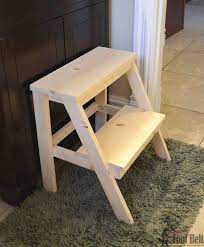 Kid S Step Stool Her Tool Belt Wooden Step Stool Wood Step Stool Step Stool