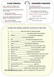 Past Simple Or Present Perfect Present Perfect Simple Past Tense Learn English