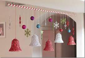 Christmas Bells And Balls Hanging Decoration The Crafty Cupboard Christmas Hanging Decorations Office Christmas Decorations Christmas Jingles