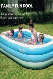 Sable Inflatable Pool Family Swim Center Pool For Kids Inflatable Pool Inflatable Swimming Pool Kid Pool