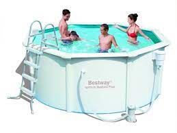 Piscine Tubulaire Octogonale En Acier Jamaica Diametre 305 X H 122 Cm Piscine Tubulaire Piscine Acier