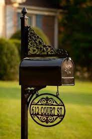 Personalized Decorative Mailbox Alabama Metal Art Caixa De Correio Varandas Rusticas Numeros De Casa