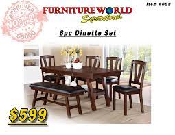 Pin By Furniture World Las Vegas On Dining Room Dinette Sets Dinette Furniture Store