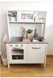 All White New Handles Wooden Counter Kept Sink Faucet As Is Inredning Leksakskok Hem Inredning