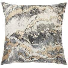 Inspiremehomedecor Inspire Me Home Decor Metallic Marble Throw Pillow Wayfair Throw Pillows Marble Pillow Square Throw Pillow