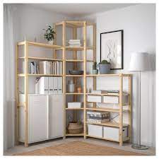 Ivar 3 Elem Ecke Kiefer Weiss Ikea Osterreich Ikea Ivar Shelving Shelving Unit