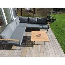 4 Sitzer Lounge Set Anoki Mit Polster Lounge Tisch Hohenverstellbar Garten Lounge