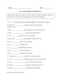 Englishlinx Com Verbs Worksheets Helping Verbs Worksheet Verb Worksheets Helping Verbs