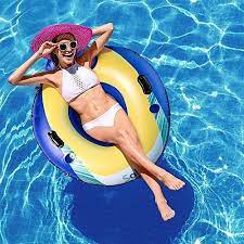 Sable Inflatable Water Float Floating Tube Pool Lounger For Swimming Pool Lak Sable Floating Tube Pool Lounger Pool