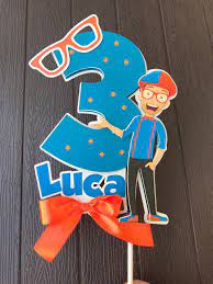 Excited To Share This Item From My Etsy Shop Blippi Cake Topper Personalized Bli Spongebob Birthday Party Birthday Invitations Kids 2nd Birthday Party Themes