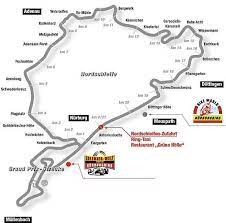 Hier Links Ist Ein Ubersichtsplan Der Ca 20kilometer Langen Strecke Nurburgring Nordschleife Formel 1 Auto Rennsport