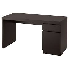Malm Schreibtisch Schwarzbraun 140x65 Cm Ikea Deutschland Ikea Malm Desk Black Desk Malm