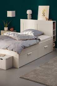 Brimnes Bettgestell Kopfteil Und Schublade Weiss Ikea Deutschland Bett Jugendzimmer Jugendzimmer Teenager Schlafzimmer Dekorieren