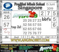 Prediksi Singapore Hari Sabtu 15 Juni 2019 Singapore Sydney Online