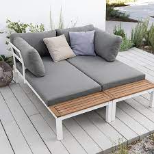 Loungeelement 2 Sitzer Fsc 100 L 1 72m Weiss Weiss Garten Lounge Lounge Mobel Balkon Lounge Mobel Terasse