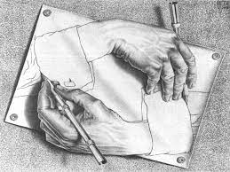 A Famous Drawing By Escher The Two Hands That Draw Each Other Infinity Optical Illusions Art Crazy Optical Illusions Optical Illusions