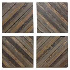 Wood Decorative Panels Set Of 4 Threshold Decorative Panels Wood Rustic Decor