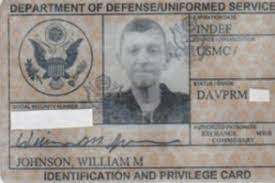 Veterans Military Id Card