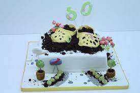 Geburtstagstorte 60 Geburtstag Garten Cake Design Food Desserts