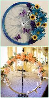 Diy Bicycle Wheel Wreath Diy Ways To Recycle Bike Rims Homedecor Decoration Decoracio Decoracion Con Llantas Manualidades Decoracion De Hogar Hecha A Mano