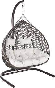 Stylischer Hangesessel In Dunkelbraun Da Kann Der Sommer Kommen Swinging Chair Outdoor Furniture Chairs Hanging Chair Indoor