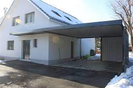 Carport Vordach Ohne Pfeiler Fassade Haus Haus Umbau Haus Architektur
